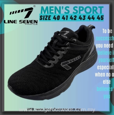 LINE 7 Men Sport Shoes -CS-2665-BLACK Colour