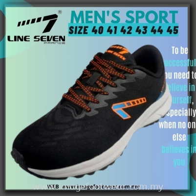 LINE 7 Men Sport Shoes -CS-2740-BLACK Colour