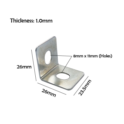 L Bracket W28x11 Long Holes