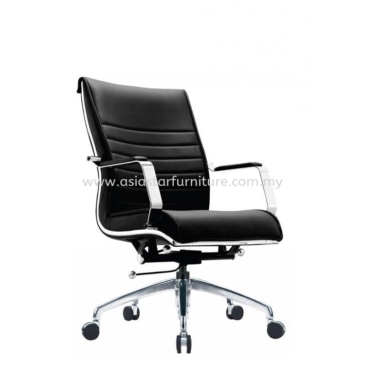 EMAXIM MEDIUM BACK DIRECTOR CHAIR | LEATHER OFFICE CHAIR AMPANG KL