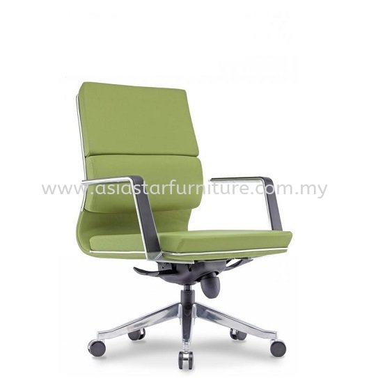 NADIRA LOW BACK DIRECTOR CHAIR | LEATHER OFFICE CHAIR KOTA KEMUNING SELANGOR