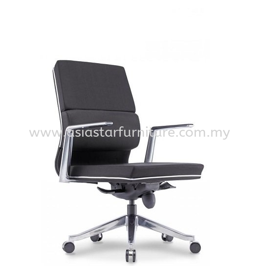 NADIRA LOW BACK DIRECTOR CHAIR | LEATHER OFFICE CHAIR BANGI SELANGOR