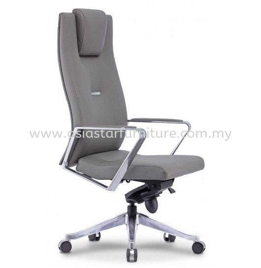 BOSTON HIGH BACK DIRECTOR CHAIR | LEATHER OFFICE CHAIR SELAYANG SELANGOR