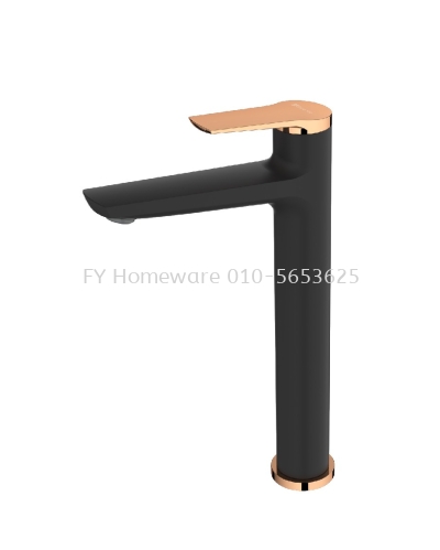 SORENTO SRTWT6212-RG Tall Basin Cold Tap Black & Rose Gold