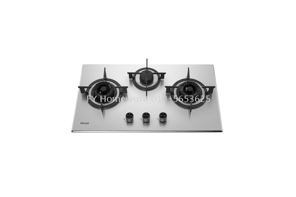 RINNAI RB-773S 3-Burner Built-in Gas Hob (Stainless Steel)