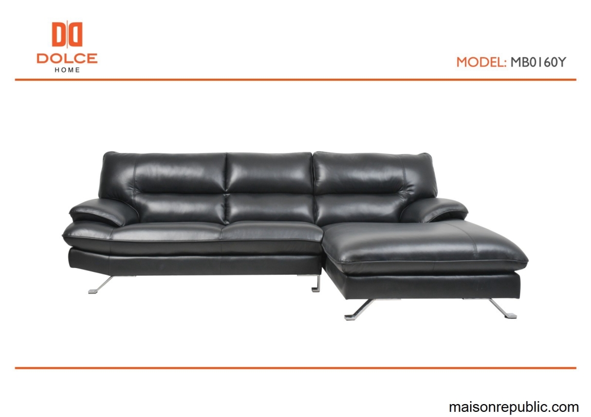 Leather Sofa - MB0160Y -L L-Shape Leather Sofa Sofa Furniture Choose Sample / Pattern Chart