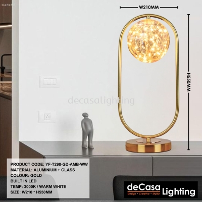 MODERN CREATIVE TABLE LAMP (YF-T298-GD-AMB-WW)