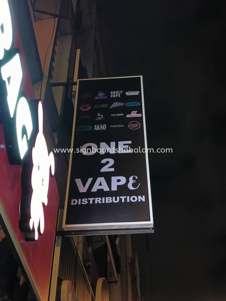 One2Vape Distribution #3D Laser Cut Signage #3D LED Frontlit Lettering Signboard #3dboxup #3dsignboard #3dledboxup at Puncak Jalil, Bukit Jalil, Puchong, Puchong Bandar Puteri, Puchong Utama, 