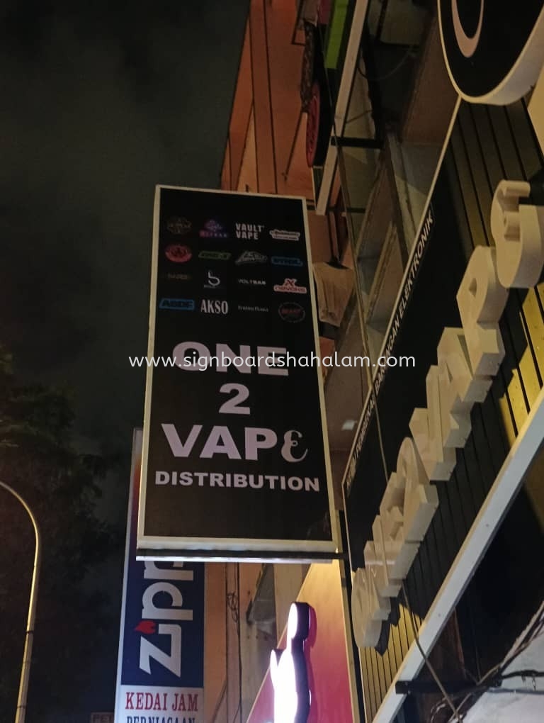 One2Vape Distribution #3D Laser Cut Signage #3D LED Frontlit Lettering Signboard #3dboxup #3dsignboard #3dledboxup at Puncak Jalil, Bukit Jalil, Puchong, Puchong Bandar Puteri, Puchong Utama, 