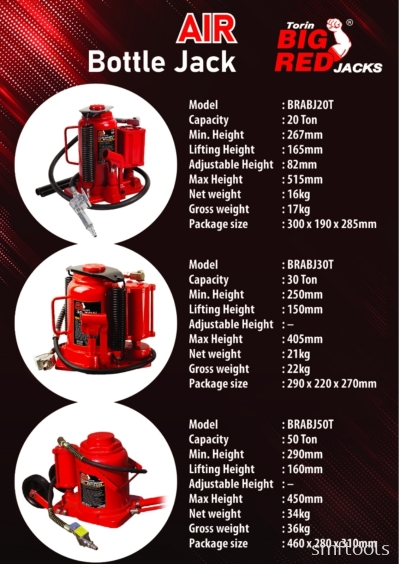 BIGRED Professional Pneumatic Hydraulic Bottle Jack