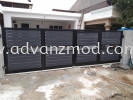 Mild Steel Folding Gate With Aluminium And Glass Panels Mild Steel Gate With Aluminium Panel 