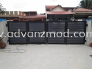 Mild Steel Folding Gate With Aluminium And Glass Panels Mild Steel Gate With Aluminium Panel 