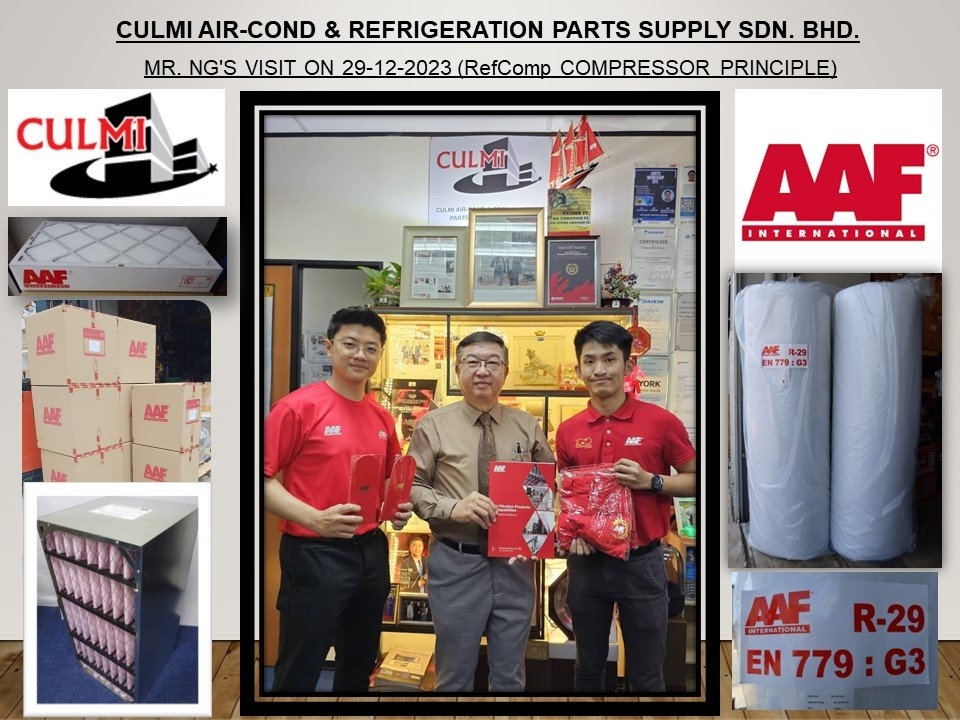 AMERICAN AIR FILTER MANUFACTURING SDN BHD (AAF) SALES ENGINEERS VISIT ON 25-1-2024
