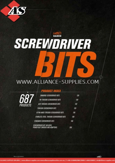 BAHCO Screwdriver Bits