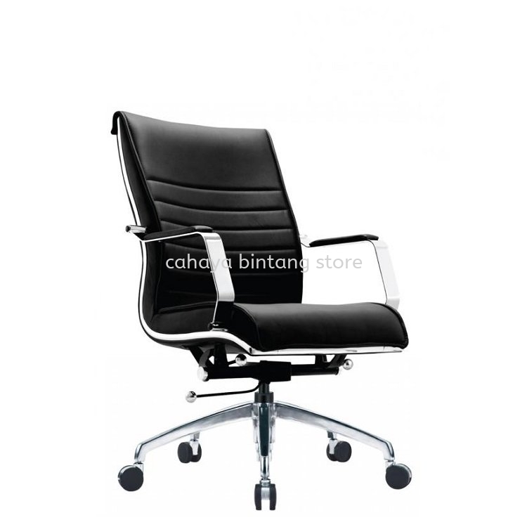 EMAXIN MEDIUM BACK DIRECTOR CHAIR | LEATHER OFFICE CHAIR GLENMARIE SELANGOR