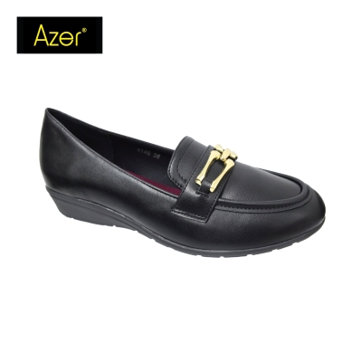 LADIES SLIP ON COURT SHOE (CL 4146-BK) (AT.X)