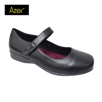 LADIES SLIP ON COURT SHOE (CL 4147-BK) (AR.X)