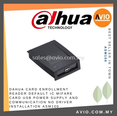 DAHUA Card Enrollment Reader Default IC Mifare Card USB Power Supply and Communication No driver installation ASM100