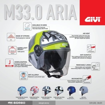 GIVI HELMET M33.0 ARIA