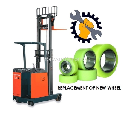 Change Toyota Reach Truck Wheel Singapore