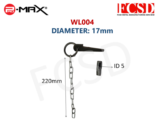 WL-004 Lorry Wooden Body Door Lock Pin with Chain