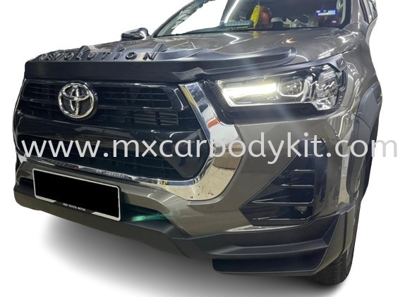 TOYOTA HILUX 2023 MODELISTA FRONT SKIRT WITH FOG LAMP COVER  HILUX 2023 TOYOTA