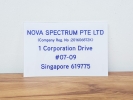 Clear Acrylic 3mm  + Transparent lam white Signboard