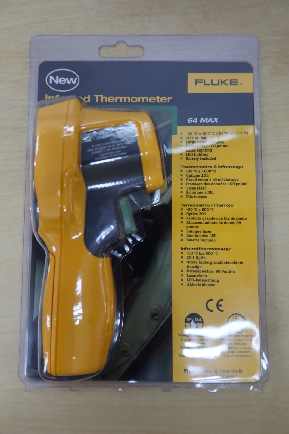 FLUKE 64 MAX INFRARED THERMOMETER (-30ˇăC TO 600ˇăC)