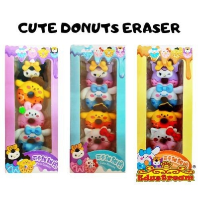 READY STOCK !!! Eraser Mini Donut 4in1