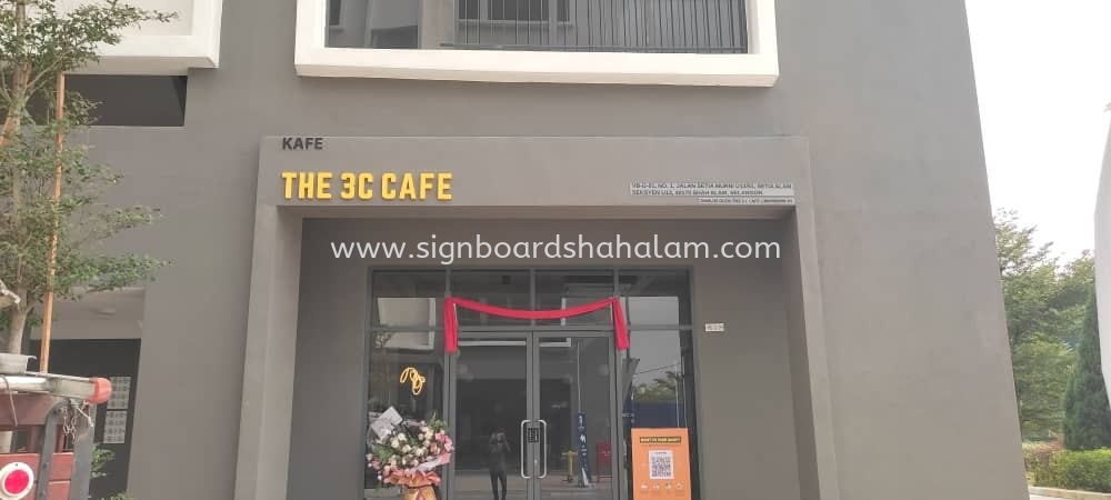 The 3C cafe #3Dboxupsignage #3Dledboxup #signboardmaker #Panta Tanda #3DBoxUp #3DSignboard at Setia Alam |  BUKIT BERUNTUNG | BATANG KALI | ULU YAM | KLANG | PORT KLANG