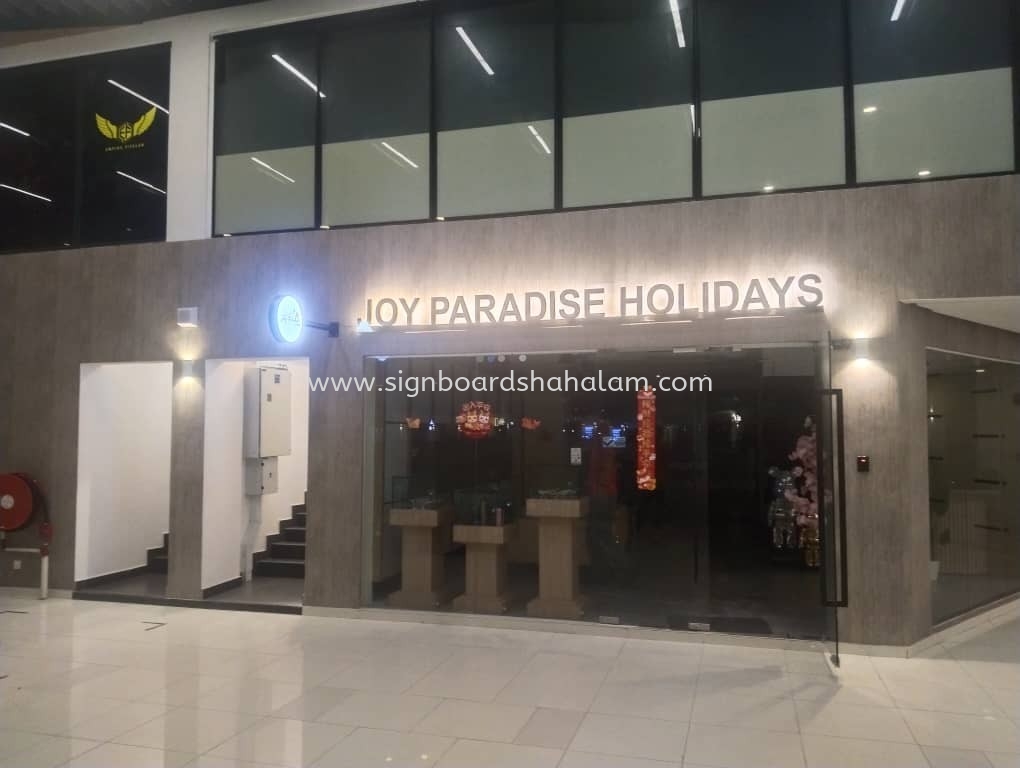 Joy Paradise 3D Signcraft #3D LED Stainless SteelSignboard #3D Stainless Steel Signage #3D Stainless Steel Box Up #3Dboxupsignage #3Dledboxup #signboardmaker #Panta Tanda #3DBoxUp #3DSignboard at Setia Alam | Shah Alam | Alam Impian | Petaling Jaya | Seri Petaling