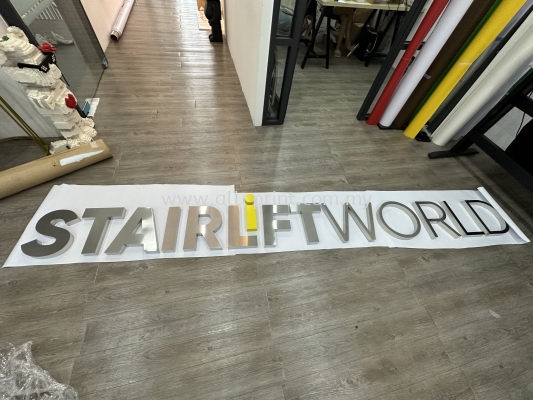 Stairlift World Malaysia (Petaling Jaya) - Stainless Steel Box Up 3D Lettering