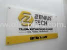 Zenius Tech (Setia Alam) - Acrylic Signage Acrylic Signage Signboard