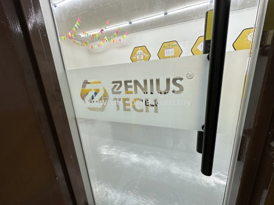 Zenius Tech Setia Alam - Frosted Sticker