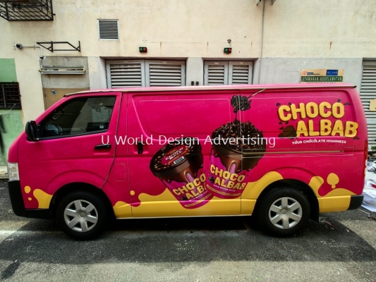 Choco Albab Van Vehicle High Resolution Premium Quality Long Lasting Truck Sticker Installation Service Selangor, Klang Valley, KL, Shah Alam, Olak Lempit, Banting