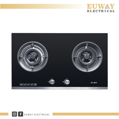 ELBA 2 BURNERS BUILT-IN GLASS HOB EGH-K8742G(BK)