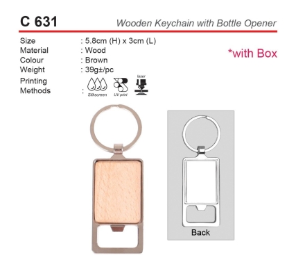  C 631 Wooden Keychain with Bottle Opener C 631 Wooden Keychain with Bottle Opener C 631 Wooden Keyc