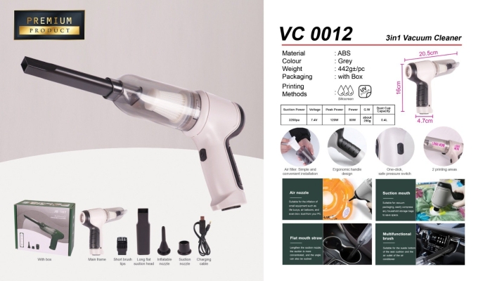 VC 0012 3in1 Vacuum Cleaner