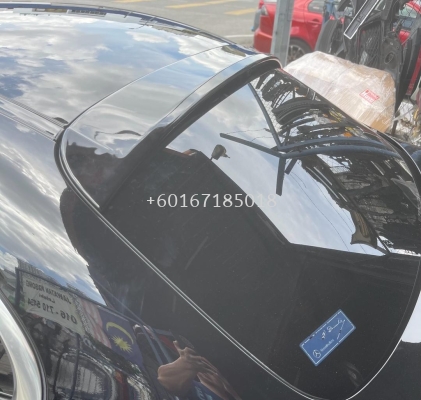 mercedes benz w205 sedan roof spoiler gloss black abs material fit for add on upgrade performance new look brand new set