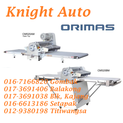 ORIMAS (CM520AM / CM520BM / MT288G) Dough Sheeter S012