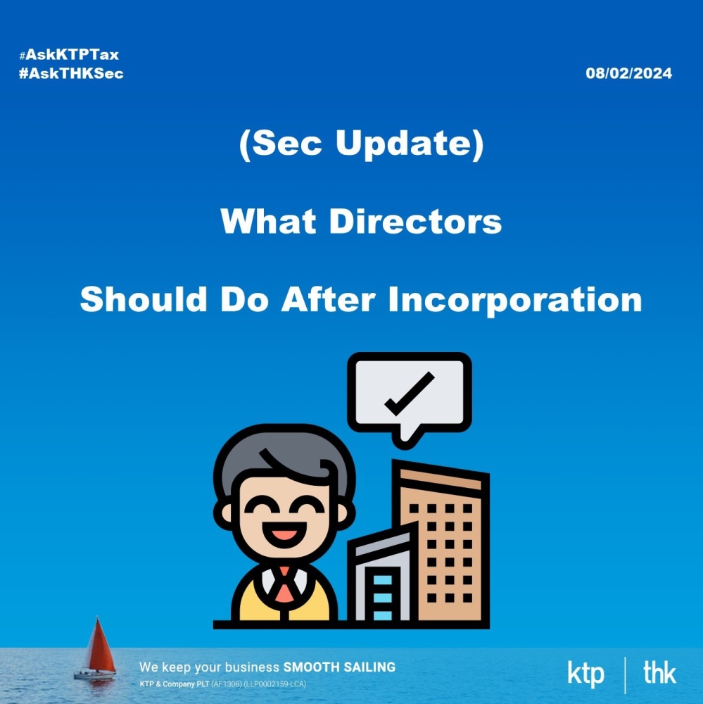 What Directors Should Do After Incorporation