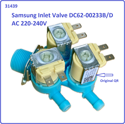 Code: 31439 Samsung WD90K5410OX / WD70J5430AW Inlet Valve  AC220-240V Original