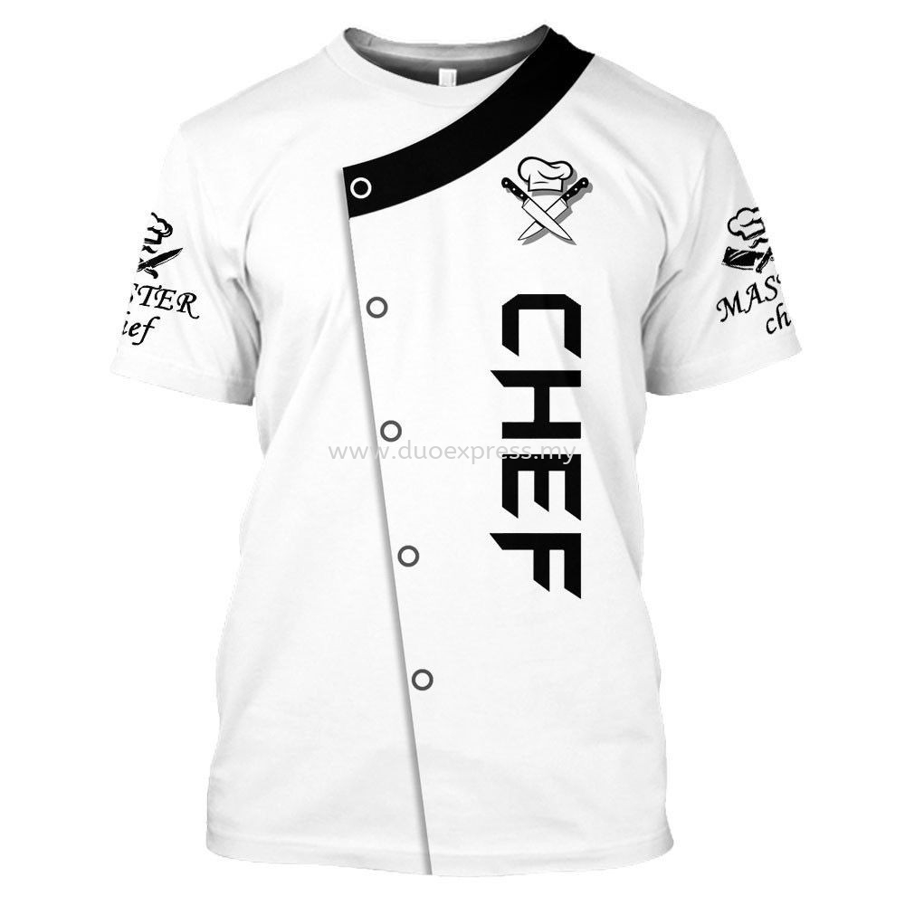 Cetak Baju T Shirt Chef 