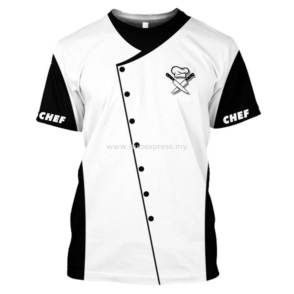 Cetak Baju T Shirt Chef 