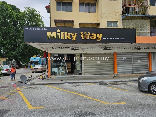 Milky Way (Petaling Jaya) - 3D Gold Stainless Steel Box Up