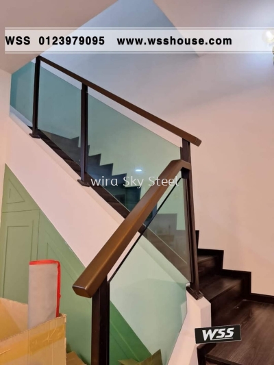 Glass Railing with Timber handle