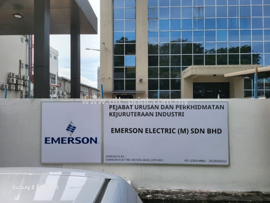 Emerson Electric (Petaling Jaya) - Gi Board Signboard