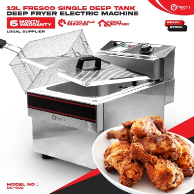 13L Single Deep Tank Deep Fryer Electric Machine Fryer Machine