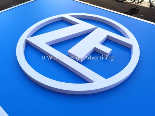 3D Box Up Logo and Lettering Company Factory Signboard with Metal Frame Manufacturer Supplier Installer Malaysia