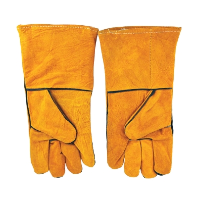 Leather Work Gloves (13 Inches)(Yellow) - 00078N